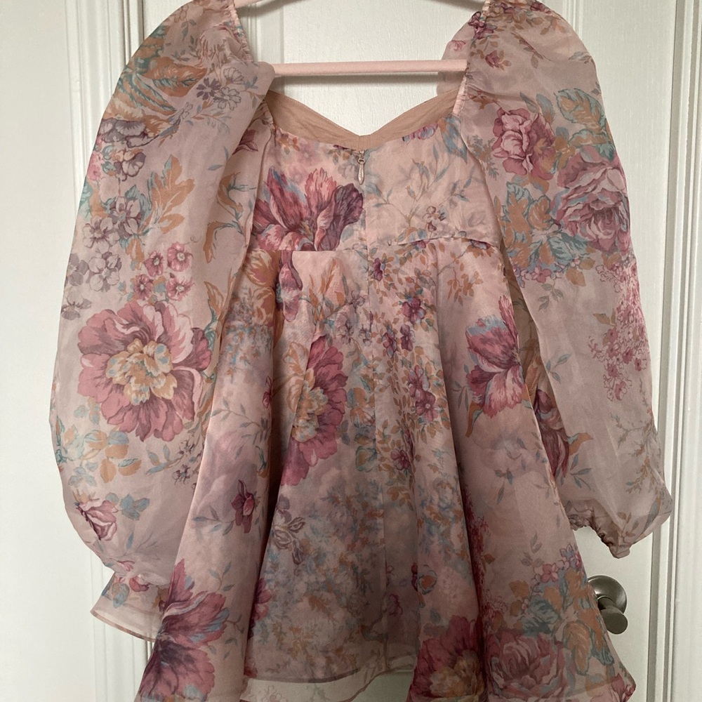 Selkie Yorkshire Princess Dress Puffy Long Sleeve Floral Dress - Picture 4 of 5